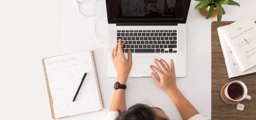 person using MacBook Pro