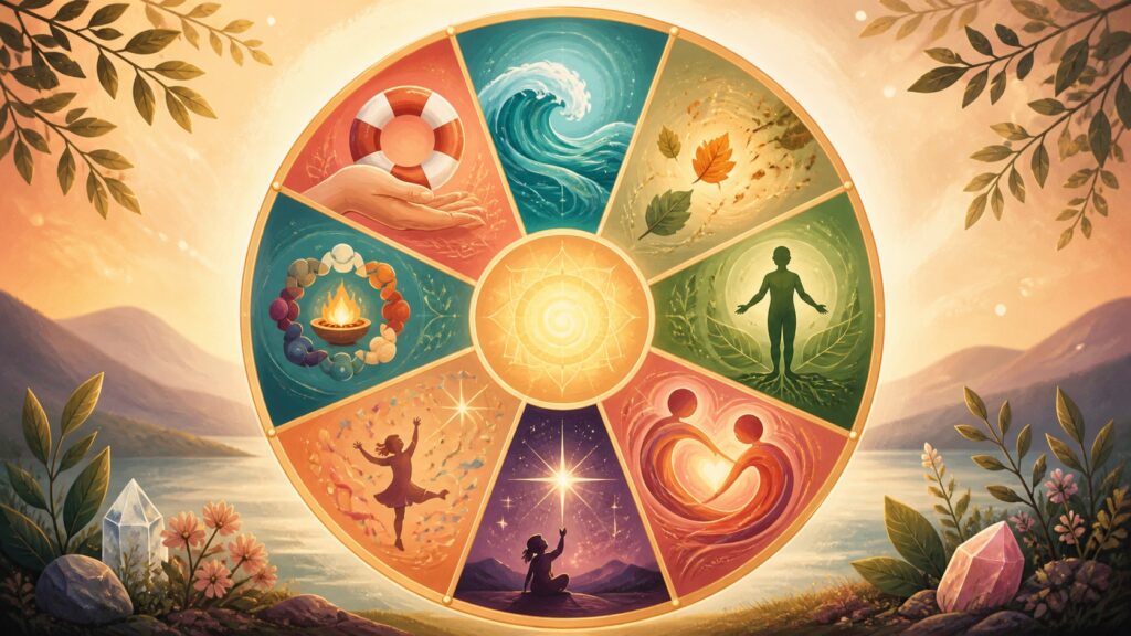 Symbolic mandala representing the balanced rhythm of CGC Year 10 call formats